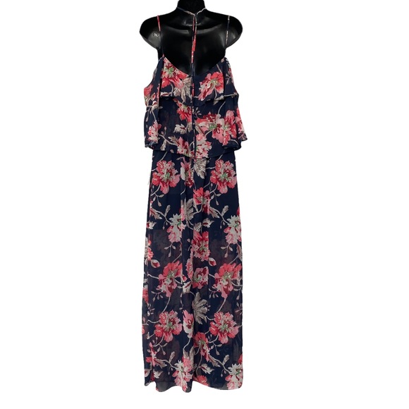 XOXO Sweet Roses Ruffle Maxi Dress size Medium - New with Tags - Picture 4 of 12